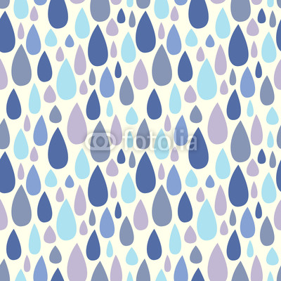 Seamless pattern with raindrops