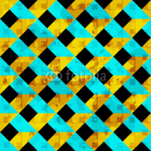 Fototapety beautiful colored polygons with white contours seamless pattern vector illustration