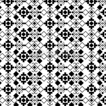 Fototapety Boho style black and white background design. Bohemic decoration vintage pattern and wallpaper theme. Vector illustration