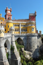Naklejki Fairy castle of  Palacio da Pena in Sintra