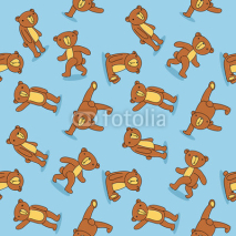 Naklejki Toy bear pattern