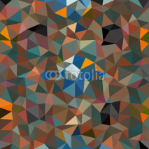 Fototapety Kaleidoscopic low poly triangle style vector mosaic background