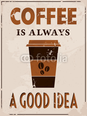 Retro Style Coffee Poster