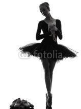 Fototapety young woman ballerina ballet dancer dancing