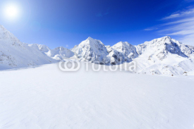 Naklejki Snow-capped peaks of the Italian Alps