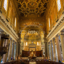 Naklejki Basilica di Santa Maria in Trastevere, Rome, Italy.