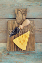 Naklejki Cheese with big holes