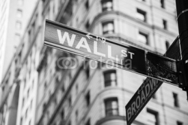 Naklejki Sign on the Wall Street