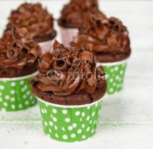 Fototapety chocolate cupcakes