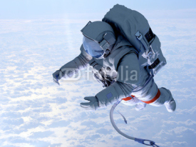 Naklejki Astronaut above the clouds