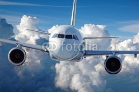 Obrazy i plakaty Commercial Airliner in Flight