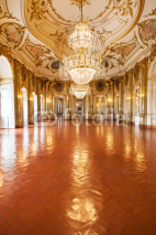 Fototapety The Ballroom of Queluz National Palace, Portugal