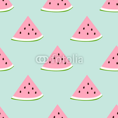 Watermelon seamless pattern with retro colors