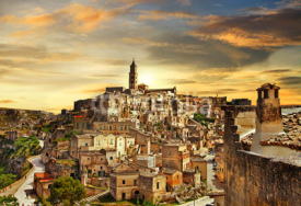 Naklejki beautiful Matera - ancient city of Italy