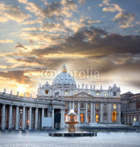 Naklejki Basilica di San Pietro, Vatican, Rome, Italy