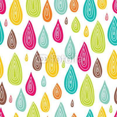 Colorful rain. Seamless pattern.