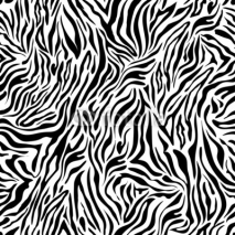 Naklejki black and white seamless zebra background