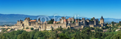 unique french medieval Carcassonne fortress  added to the UNESCO list of World Heritage Sites