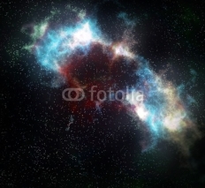 outer space cloud nebula and stars