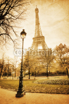 Fototapety nostalgisches Bild des Eiffelturmes