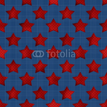 Naklejki Abstract stars geometric retro seamless pattern background