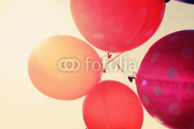 close up of balloons