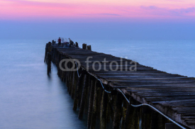 Fototapety Fishing pier at sunrise
