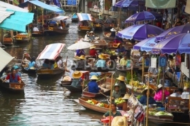 Fototapety floating market-5