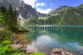 Fototapety Eye of the Sea lake in Tatra mountains, Poland