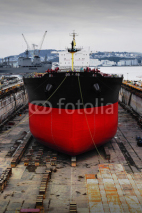 Fototapety 造船産業とジブクレーン
