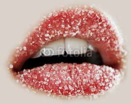 Fototapety lips and sugar