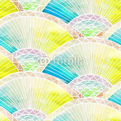 Abstract seamless watercolor pattern