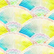 Naklejki Abstract seamless watercolor pattern