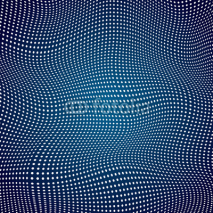 Obrazy i plakaty 3d surface, waves, white points, abstract vector design background 