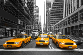 Fototapety TYellow taxis in New York City, USA.