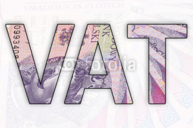 Naklejki Podatek obrotowy VAT, Value Added Tax