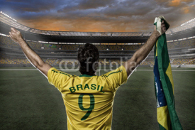 Naklejki Brazilian soccer player