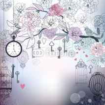Fototapety Floral background