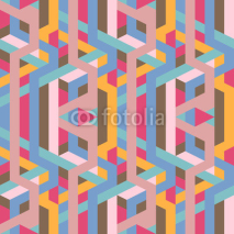 Naklejki abstract retro geometric pattern illustration