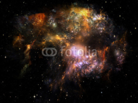 Naklejki Nebula Texture