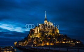 Obrazy i plakaty Mont Saint Michel al anochecer