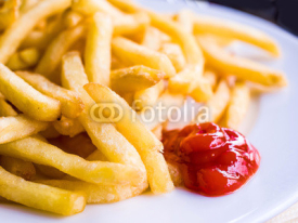 Naklejki Golden French fries