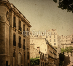 Naklejki old-fashioned paris france -  with space for text or image