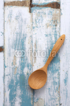 Fototapety wooden spoon on wooden table