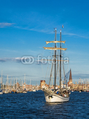 Segelschiffe auf der Hanse Sail  in Rostock.