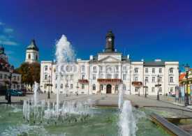 Obrazy i plakaty cityhall in old town of Plock, Warsaw