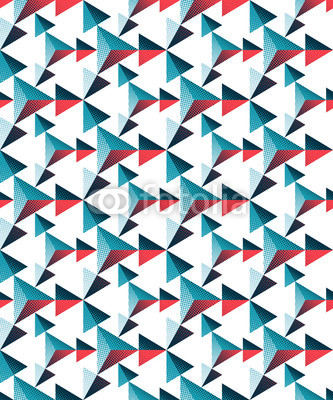 Seamless three-dimensional pattern of triangles. Geometric texture.