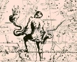 Fototapety Constellation vintage map