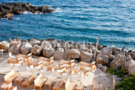 Fototapety lounge bar sul mare