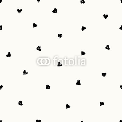 Hand Drawn Hearts Pattern